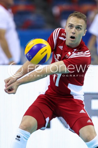  13.07.2016 KRAKOW <br />SIATKOWKA MEZCZYZN LIGA SWIATOWA 2016 TURNIEJ FINALOWY <br />FIVB VOLLEYBALL WORLD LEAGUE FINAL SIX 2016 <br />MECZ POLSKA - FRANCJA ( Poland - France ) <br />N/Z PAWEL ZATORSKI SYLWETKA <br /> 