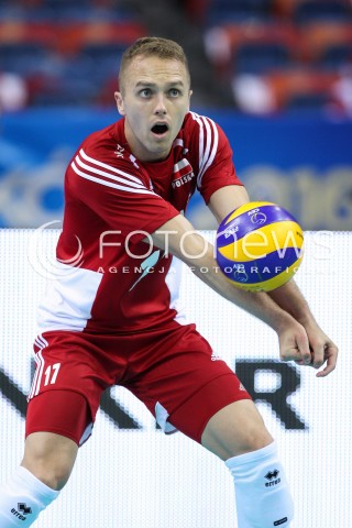  13.07.2016 KRAKOW <br />SIATKOWKA MEZCZYZN LIGA SWIATOWA 2016 TURNIEJ FINALOWY <br />FIVB VOLLEYBALL WORLD LEAGUE FINAL SIX 2016 <br />MECZ POLSKA - FRANCJA ( Poland - France ) <br />N/Z PAWEL ZATORSKI SYLWETKA <br /> 