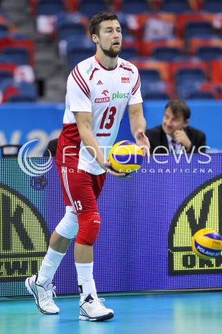  13.07.2016 KRAKOW <br />SIATKOWKA MEZCZYZN LIGA SWIATOWA 2016 TURNIEJ FINALOWY <br />FIVB VOLLEYBALL WORLD LEAGUE FINAL SIX 2016 <br />MECZ POLSKA - FRANCJA ( Poland - France ) <br />N/Z MICHAL KUBIAK SYLWETKA <br /> 