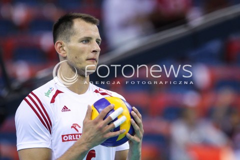  13.07.2016 KRAKOW <br />SIATKOWKA MEZCZYZN LIGA SWIATOWA 2016 TURNIEJ FINALOWY <br />FIVB VOLLEYBALL WORLD LEAGUE FINAL SIX 2016 <br />MECZ POLSKA - FRANCJA ( Poland - France ) <br />N/Z BARTOSZ KUREK SYLWETKA <br /> 