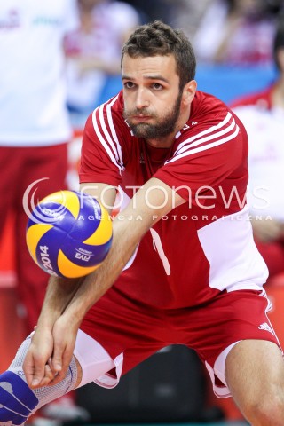  14.07.2016 KRAKOW <br />SIATKOWKA MEZCZYZN LIGA SWIATOWA 2016 TURNIEJ FINALOWY <br />FIVB VOLLEYBALL WORLD LEAGUE FINAL SIX 2016 <br />MECZ POLSKA - SERBIA ( Poland - Serbia ) <br />N/Z MATEUSZ MIKA SYLWETKA <br /> 