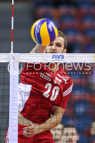  14.07.2016 KRAKOW <br />SIATKOWKA MEZCZYZN LIGA SWIATOWA 2016 TURNIEJ FINALOWY <br />FIVB VOLLEYBALL WORLD LEAGUE FINAL SIX 2016 <br />MECZ POLSKA - SERBIA ( Poland - Serbia ) <br />N/Z MATEUSZ MIKA SYLWETKA ATAK <br /> 