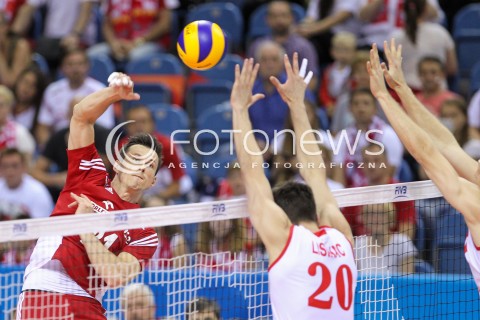  14.07.2016 KRAKOW <br />SIATKOWKA MEZCZYZN LIGA SWIATOWA 2016 TURNIEJ FINALOWY <br />FIVB VOLLEYBALL WORLD LEAGUE FINAL SIX 2016 <br />MECZ POLSKA - SERBIA ( Poland - Serbia ) <br />N/Z RAFAL BUSZEK <br /> 