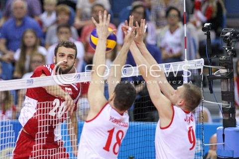  14.07.2016 KRAKOW <br />SIATKOWKA MEZCZYZN LIGA SWIATOWA 2016 TURNIEJ FINALOWY <br />FIVB VOLLEYBALL WORLD LEAGUE FINAL SIX 2016 <br />MECZ POLSKA - SERBIA ( Poland - Serbia ) <br />N/Z MATEUSZ MIKA <br /> 