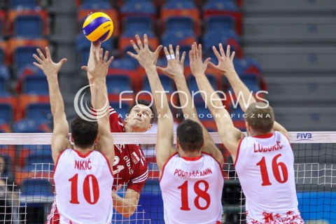  14.07.2016 KRAKOW <br />SIATKOWKA MEZCZYZN LIGA SWIATOWA 2016 TURNIEJ FINALOWY <br />FIVB VOLLEYBALL WORLD LEAGUE FINAL SIX 2016 <br />MECZ POLSKA - SERBIA ( Poland - Serbia ) <br />N/Z RAFAL BUSZEK <br /> 