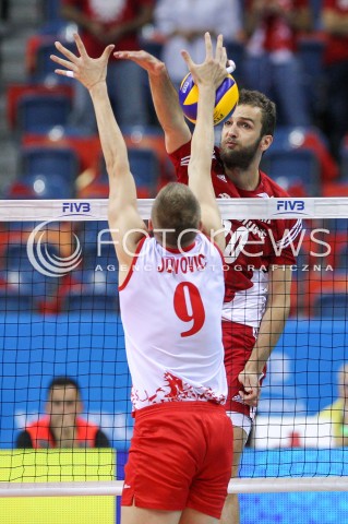  14.07.2016 KRAKOW <br />SIATKOWKA MEZCZYZN LIGA SWIATOWA 2016 TURNIEJ FINALOWY <br />FIVB VOLLEYBALL WORLD LEAGUE FINAL SIX 2016 <br />MECZ POLSKA - SERBIA ( Poland - Serbia ) <br />N/Z MATEUSZ MIKA <br /> 