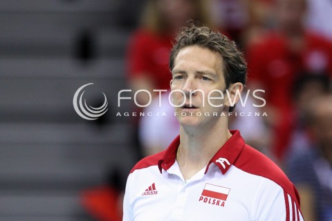  14.07.2016 KRAKOW <br />SIATKOWKA MEZCZYZN LIGA SWIATOWA 2016 TURNIEJ FINALOWY <br />FIVB VOLLEYBALL WORLD LEAGUE FINAL SIX 2016 <br />MECZ POLSKA - SERBIA ( Poland - Serbia ) <br />N/Z STEPHANE ANTIGA - I TRENER ( HEAD COACH ) SYLWETKA <br /> 