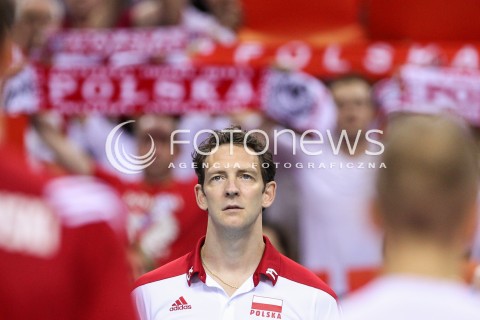  14.07.2016 KRAKOW <br />SIATKOWKA MEZCZYZN LIGA SWIATOWA 2016 TURNIEJ FINALOWY <br />FIVB VOLLEYBALL WORLD LEAGUE FINAL SIX 2016 <br />MECZ POLSKA - SERBIA ( Poland - Serbia ) <br />N/Z STEPHANE ANTIGA - I TRENER ( HEAD COACH ) KIBICE<br /> 