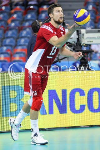  14.07.2016 KRAKOW <br />SIATKOWKA MEZCZYZN LIGA SWIATOWA 2016 TURNIEJ FINALOWY <br />FIVB VOLLEYBALL WORLD LEAGUE FINAL SIX 2016 <br />MECZ POLSKA - SERBIA ( Poland - Serbia ) <br />N/Z MICHAL KUBIAK SYLWETKA <br /> 