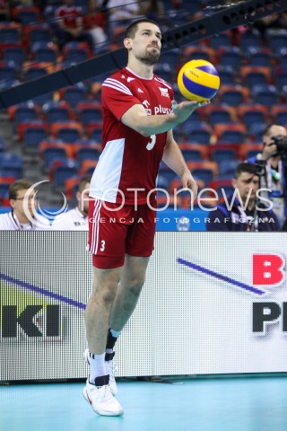  14.07.2016 KRAKOW <br />SIATKOWKA MEZCZYZN LIGA SWIATOWA 2016 TURNIEJ FINALOWY <br />FIVB VOLLEYBALL WORLD LEAGUE FINAL SIX 2016 <br />MECZ POLSKA - SERBIA ( Poland - Serbia ) <br />N/Z DAWID KONARSKI SYLWETKA <br /> 