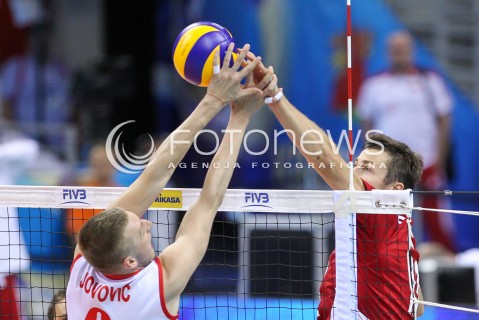  14.07.2016 KRAKOW <br />SIATKOWKA MEZCZYZN LIGA SWIATOWA 2016 TURNIEJ FINALOWY <br />FIVB VOLLEYBALL WORLD LEAGUE FINAL SIX 2016 <br />MECZ POLSKA - SERBIA ( Poland - Serbia ) <br />N/Z MICHAL KUBIAK <br /> 