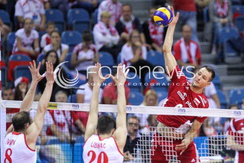  14.07.2016 KRAKOW <br />SIATKOWKA MEZCZYZN LIGA SWIATOWA 2016 TURNIEJ FINALOWY <br />FIVB VOLLEYBALL WORLD LEAGUE FINAL SIX 2016 <br />MECZ POLSKA - SERBIA ( Poland - Serbia ) <br />N/Z BARTOSZ KUREK <br /> 