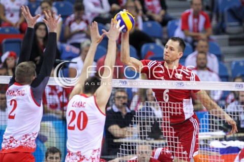  14.07.2016 KRAKOW <br />SIATKOWKA MEZCZYZN LIGA SWIATOWA 2016 TURNIEJ FINALOWY <br />FIVB VOLLEYBALL WORLD LEAGUE FINAL SIX 2016 <br />MECZ POLSKA - SERBIA ( Poland - Serbia ) <br />N/Z BARTOSZ KUREK <br /> 