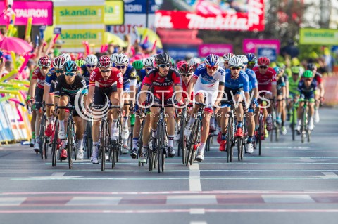  15.07.2016 RZESZOW <br />71. TOUR DE POLOGNE - ETAP IV <br />META W RZESZOWIE <br />N/Z WJAZD KOLARZY NA PETLE<br /> 