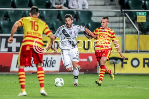  16.07.2016 WARSZAWA PILKA NOZNA <br />FOOTBALL EKSTRAKLASA STADION LEGII<br />MECZ LEGIA WARSZAWA - JAGIELLONIA BIALYSTOK<br />N/Z BARTOSZ BERESZYNSKI JACEK GORALSKI<br /> 