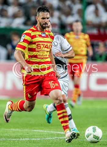  16.07.2016 WARSZAWA PILKA NOZNA <br />FOOTBALL EKSTRAKLASA STADION LEGII<br />MECZ LEGIA WARSZAWA - JAGIELLONIA BIALYSTOK<br />N/Z GUTIERI TOMELIN SYLWETKA <br /> 