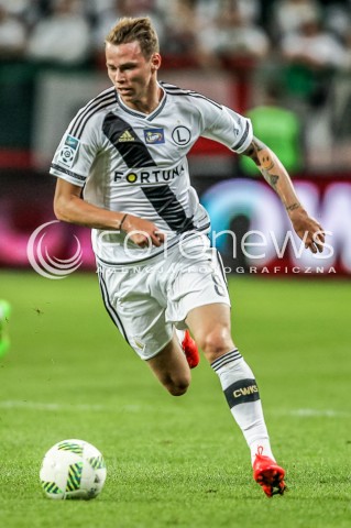  16.07.2016 WARSZAWA PILKA NOZNA <br />FOOTBALL EKSTRAKLASA STADION LEGII<br />MECZ LEGIA WARSZAWA - JAGIELLONIA BIALYSTOK<br />N/Z ONDREJ DUDA SYLWETKA <br /> 
