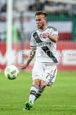  16.07.2016 WARSZAWA PILKA NOZNA <br />FOOTBALL EKSTRAKLASA STADION LEGII<br />MECZ LEGIA WARSZAWA - JAGIELLONIA BIALYSTOK<br />N/Z THIBAULT MOULIN SYLWETKA <br /> 