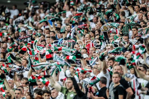 16.07.2016 WARSZAWA PILKA NOZNA <br />FOOTBALL EKSTRAKLASA STADION LEGII<br />MECZ LEGIA WARSZAWA - JAGIELLONIA BIALYSTOK<br />N/Z KIBICE DOPING ZYLETA LEGII<br /> 