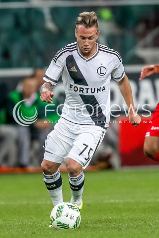 19.07.2016 WARSZAWA PILKA NOZNA <br />FOOTBALL EKSTRAKLASA STADION LEGII<br />MECZ LEGIA WARSZAWA - HSK ZRINJSKI MOSTAR<br />N/Z THIBAULT MOULIN SYLWETKA<br /> 