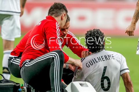  19.07.2016 WARSZAWA PILKA NOZNA <br />FOOTBALL EKSTRAKLASA STADION LEGII<br />MECZ LEGIA WARSZAWA - HSK ZRINJSKI MOSTAR<br />N/Z URAZ GUILHERME BOL KONTUZJA BARK<br /> 