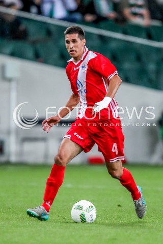  19.07.2016 WARSZAWA PILKA NOZNA <br />FOOTBALL EKSTRAKLASA STADION LEGII<br />MECZ LEGIA WARSZAWA - HSK ZRINJSKI MOSTAR<br />N/Z IVAN PEKO SYLWETKA<br /> 