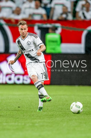  19.07.2016 WARSZAWA PILKA NOZNA <br />FOOTBALL EKSTRAKLASA STADION LEGII<br />MECZ LEGIA WARSZAWA - HSK ZRINJSKI MOSTAR<br />N/Z THIBAULT MOULIN SYLWETKA<br /> 