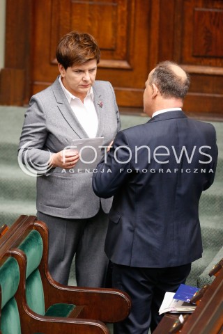  22.07.2016 WARSZAWA SEJM<br />POSIEDZENIE SEJMU RP<br />N/Z PREMIER BEATA SZYDLO<br /> 