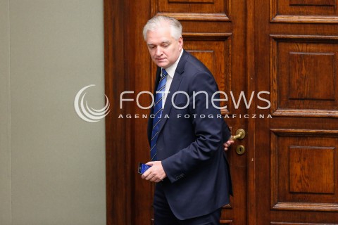  22.07.2016 WARSZAWA SEJM<br />POSIEDZENIE SEJMU RP<br />N/Z JAROSLAW GOWIN<br /> 