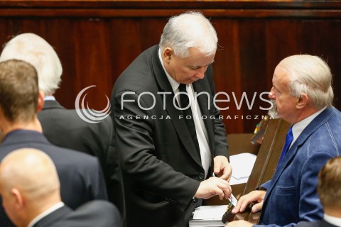  22.07.2016 WARSZAWA SEJM<br />POSIEDZENIE SEJMU RP<br />N/Z JAROSLAW KACZYNSKI<br /> 