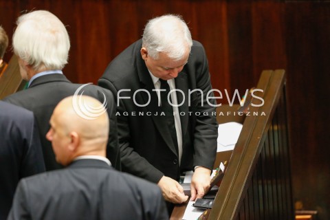  22.07.2016 WARSZAWA SEJM<br />POSIEDZENIE SEJMU RP<br />N/Z JAROSLAW KACZYNSKI<br /> 