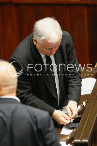  22.07.2016 WARSZAWA SEJM<br />POSIEDZENIE SEJMU RP<br />N/Z JAROSLAW KACZYNSKI<br /> 