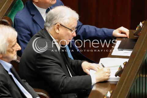  22.07.2016 WARSZAWA SEJM<br />POSIEDZENIE SEJMU RP<br />N/Z JAROSLAW KACZYNSKI<br /> 