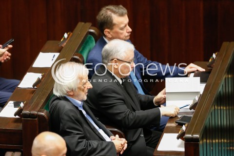 22.07.2016 WARSZAWA SEJM<br />POSIEDZENIE SEJMU RP<br />N/Z JAROSLAW KACZYNSKI RYSZARD TERLECKI MARIUSZ BLASZCZAK<br /> 