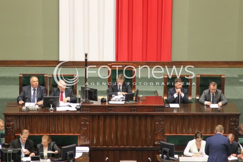  22.07.2016 WARSZAWA SEJM<br />POSIEDZENIE SEJMU RP<br />N/Z MARSZALEK SEJMU MAREK KUCHCINSKI<br /> 