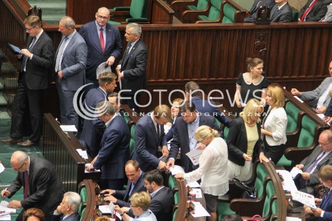  22.07.2016 WARSZAWA SEJM<br />POSIEDZENIE SEJMU RP<br />N/Z SALA OBRAD WIDOK VIEW POSLOWIE<br /> 