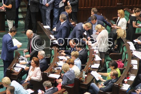  22.07.2016 WARSZAWA SEJM<br />POSIEDZENIE SEJMU RP<br />N/Z SALA OBRAD WIDOK VIEW POSLOWIE<br /> 