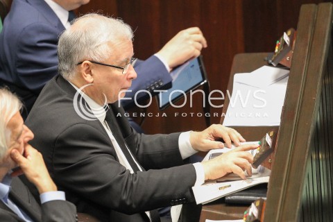  22.07.2016 WARSZAWA SEJM<br />POSIEDZENIE SEJMU RP<br />N/Z JAROSLAW KACZYNSKI GLOSUJE<br /> 