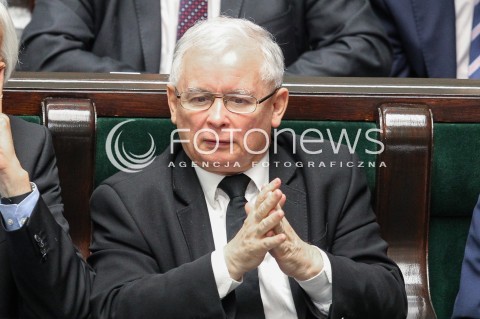  22.07.2016 WARSZAWA SEJM<br />POSIEDZENIE SEJMU RP<br />N/Z JAROSLAW KACZYNSKI<br /> 