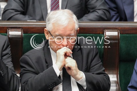  22.07.2016 WARSZAWA SEJM<br />POSIEDZENIE SEJMU RP<br />N/Z JAROSLAW KACZYNSKI<br /> 