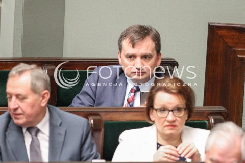  22.07.2016 WARSZAWA SEJM<br />POSIEDZENIE SEJMU RP<br />N/Z ZBIGNIEW ZIOBRO<br /> 