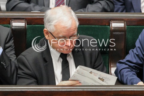  22.07.2016 WARSZAWA SEJM<br />POSIEDZENIE SEJMU RP<br />N/Z JAROSLAW KACZYNSKI<br /> 