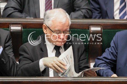  22.07.2016 WARSZAWA SEJM<br />POSIEDZENIE SEJMU RP<br />N/Z JAROSLAW KACZYNSKI<br /> 