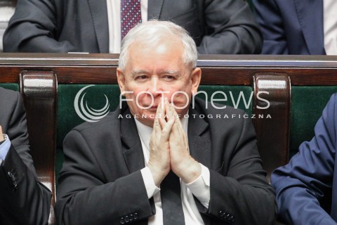  22.07.2016 WARSZAWA SEJM<br />POSIEDZENIE SEJMU RP<br />N/Z JAROSLAW KACZYNSKI<br /> 