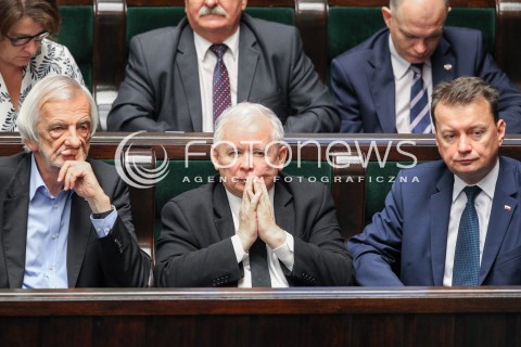 22.07.2016 WARSZAWA SEJM<br />POSIEDZENIE SEJMU RP<br />N/Z JAROSLAW KACZYNSKI RYSZARD TERLECKI MARIUSZ BLASZCZAK<br /> 