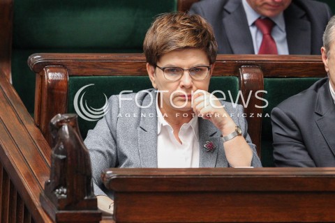  22.07.2016 WARSZAWA SEJM<br />POSIEDZENIE SEJMU RP<br />N/Z PREMIER BEATA SZYDLO W OKULARACH<br /> 