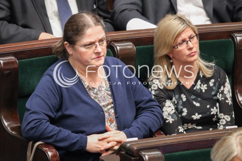  22.07.2016 WARSZAWA SEJM<br />POSIEDZENIE SEJMU RP<br />N/Z KRYSTYNA PAWLOWICZ MALGORZATA WASSERMANN<br /> 