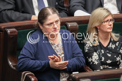  22.07.2016 WARSZAWA SEJM<br />POSIEDZENIE SEJMU RP<br />N/Z KRYSTYNA PAWLOWICZ MALGORZATA WASSERMANN<br /> 