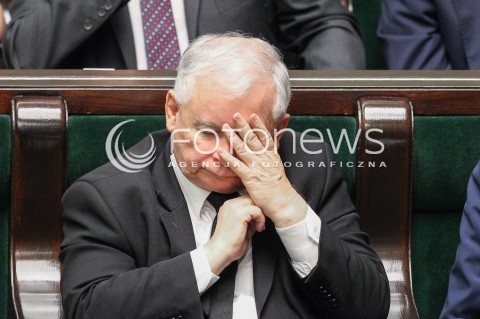  22.07.2016 WARSZAWA SEJM<br />POSIEDZENIE SEJMU RP<br />N/Z JAROSLAW KACZYNSKI<br /> 