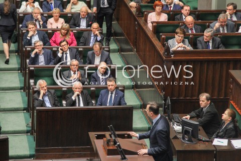  22.07.2016 WARSZAWA SEJM<br />POSIEDZENIE SEJMU RP<br />N/Z SALA OBRAD WIDOK VIEW PRZEMAWIA WLADYSLAW KOSINIAK - KAMYSZ , W TLE JAROSLAW KACZYNSKI MARIUSZ BLASZCZAK RYSZARD TERLECKI<br /> 